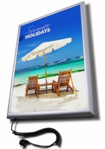 Flat Front Illuminated Poster Light Box